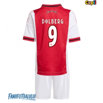 Ajax Kasper Dolberg #9 Echipament de Fotbal Replică 2025-26 Copii Acasa (+ Șorturi)